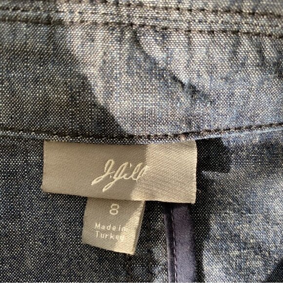 J. Jill  fitted jacket / blazer, 💯 cotton denim - Picture 11 of 13